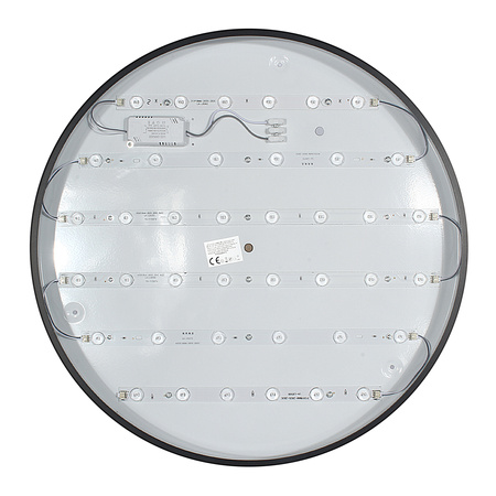 Plafon Natynkowy LED 50cm Okrągły BB02 50W 3000K Czarny - DomenoLED