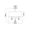 Lampa sufitowa Whitney (QZ-WHITNEY-SF) - Elstead Lighting