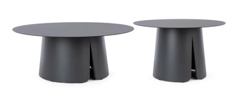 BIZZOTTO zestaw stolików kawowych BRYAN   czarny (0663687) - Bizzotto