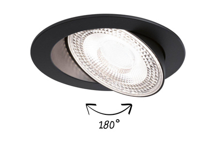 Zestaw opraw do wbudowania ANMUS LED DIM 3X5W 700lm 105mm 2700K-6500K IP20 230V czarny / aluminium (PL92258) - PAULMANN