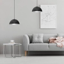 Lampa wisząca BETA BLACK/WHITE Ø 35 cm (MLP8954) - Milagro