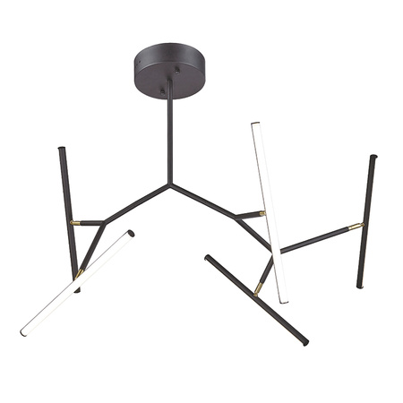 CEILING LIGHT 49W 3000K ALUMINUM & SILICON DIMMABLE SANDY BLACK+GOLD (2070 Zambelis) - Zambelis