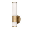 Kinkiet LED Facet - Stary mosiądz (QN-FACET-LED1-HB-BATH) - Quintiesse