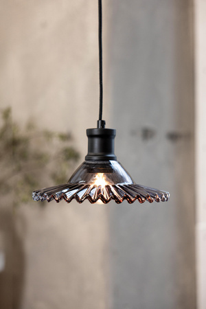 Lampa wisząca NOVIA 1L Black/Smoke (108854) Markslojd