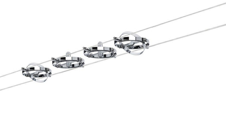 System linkowy Cardan max. 4x10W GU5,3 Chrom Matowy 230/12V 80VA Metal (PL94144) - PAULMANN