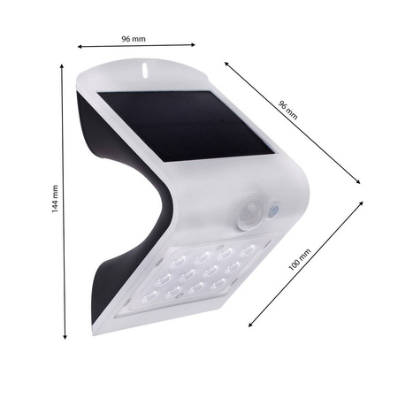 Lampka Solarna Butterfly Biała 1,5W (EKO8817) - Eko-Light / z czujnikiem ruchu i zmierzchu
