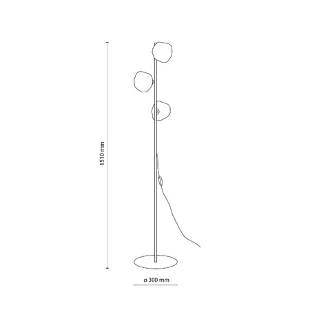 LAVA BROWN LAMPA PODŁOGOWA 3XG9 (16150) - TK Lighting