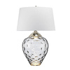 Duża lampa stołowa Samara - 2 źródła światła - Przydymione szkło (QN-SAMARA-TL-LRG-SMK) - Quintiesse