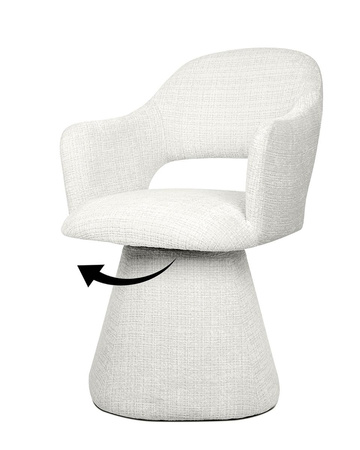 MaMaison krzesło obrotowe VERONA białe (MM1501100297) - MaMaison