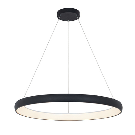 PENDANT LIGHT 60W 3000K ALUMINUM & ACRYLIC 3600LM DIMMABLE SANDY BLACK (2060 Zambelis) - Zambelis