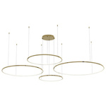 Lampa wisząca Saturno Gold 120W LED (ML0849) - Milagro