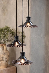 Lampa wisząca NOVIA Pendant 3L Black/Smoke (108853) Markslojd