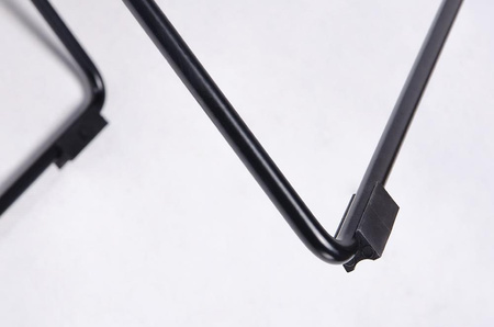 Krzesło NET SOFT czarne - czarna poduszka, metal (MC-020A.B.B) - King Home