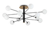 Lampa Sufitowa COSMOPOLITAN Czarny (COSMOPOLITAN_PL12_NERO_OTTONE) - Ideal Lux