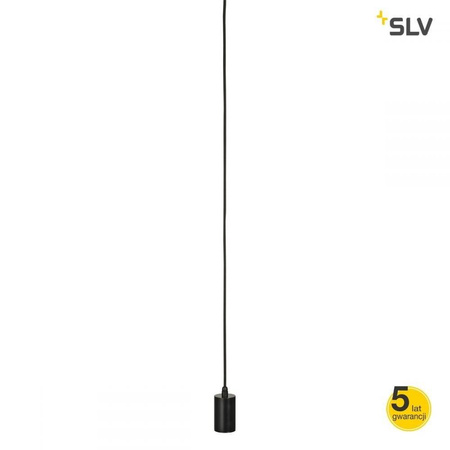 FITU, wisząca, A60, okrągła, czarna, 5m bez wtycz., max. 60W - żyrandol