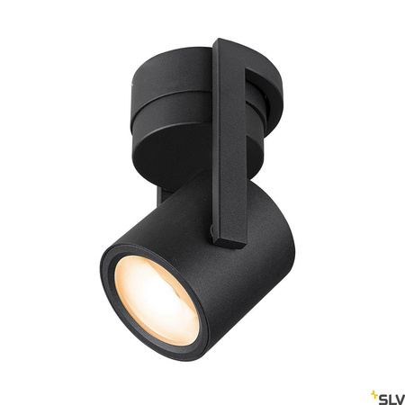 OCULUS CW, wewnętrzna oprawa ścienna i sufitowa natynkowa LED, czarna, DIM-TO-WARM, 2000-3000 K (1004664) - SLV