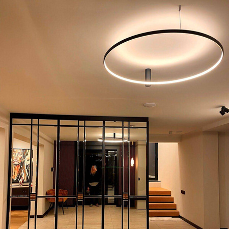 Lampa sufitowa Ring S CCT Ø 60 cm (LP-909/1C S BK CCT) - Light Prestige