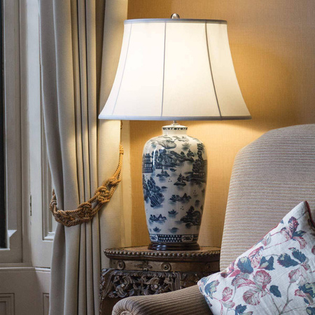 Lampa stołowa Blue Ginger Jar (BLUE-G-JAR-TL) - Elstead Lighting