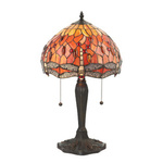 Lampa Stołowa Dragonfly flame (64092) Tiffany