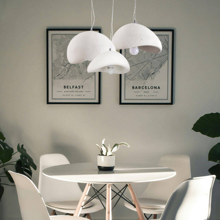 Lampa wisząca STONE FLAT biała 60 cm (DN429-600) - Step into Design