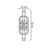 J78-AP R7s 4W 230V 15x2835 LED DIM WW - Ledlumen