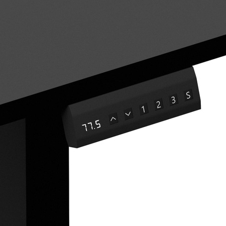 Biurko gamingowe regulowane elektrycznie Control+ 120 Czarny (LV0860) - LVN SYSTEM