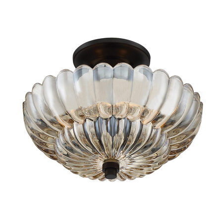 Półplafon Whitecap - 3 źródła światła - Kakaowy brąz (QZ-WHITECAP-SF-S) - Elstead Lighting