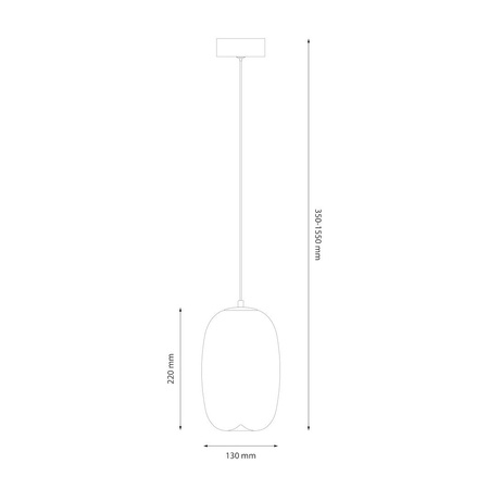 Lampa wisząca VASO 3 AMBER 4W (ML1405) - Milagro