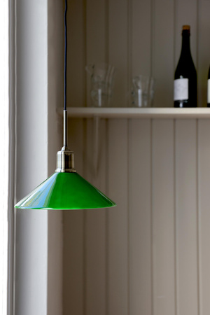 Lampa wisząca VELA Pendant 1L Antique Brass/Green (108868) Markslojd