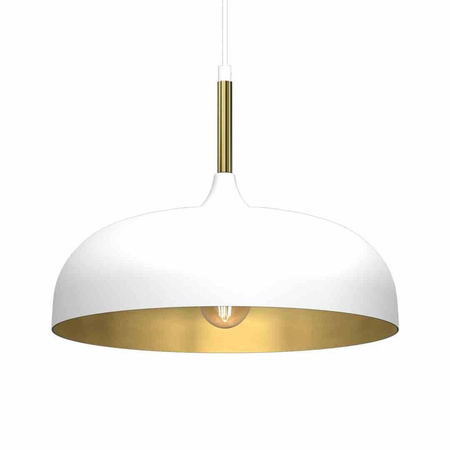 Lampa wisząca LINCOLN WHITE/GOLD 1xE27 35cm (MLP8031) - Milagro
