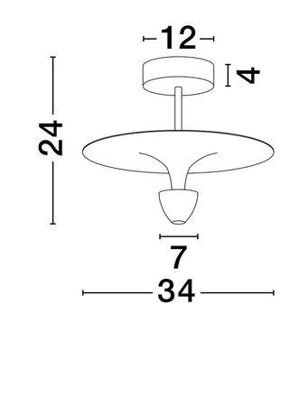 LAMPA SUFITOWA UCURENA (LE44638) - Luces Exclusivas