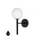 KOP A czarna lampa ścienna / kinkiet z podwyższoną szczelnością IP44 (KPA120S0) - Ummo