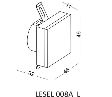 Lampa Schodowa LESEL 008A L (1008A1303) - Elkim Lighting
