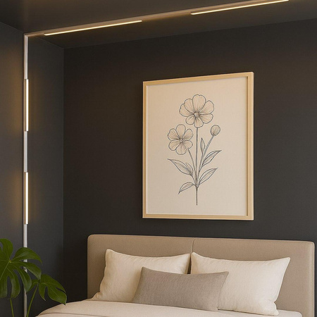 Lampa na szynie, sterowana aplikacją Slim Magnetic Track Biały 91cm 30W LED Tuya CCT (ML2200) - Milagro