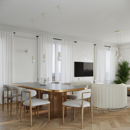 Lampa wisząca HALO 3P beżowa (SL.1720) - Sollux Lighting