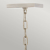 Duża lampa wisząca/ Półplafon Stinson - 4 źródła światła - Czarna/ Polerowany nikiel (QN-STINSON-4P-L-BK) - Quintiesse