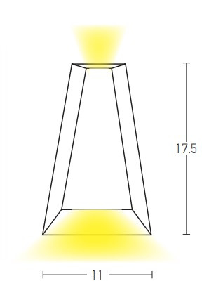 OUTDOOR WALL LIGHT LED 6W GRAPHITE (E135 Zambelis) - Zambelis