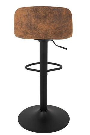 Krzesło barowe STOR PU regulowane  brązowe (KH010100942) - King Home