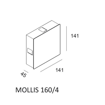 Kinkiet MOLLIS 160/4 (616004103) - Elkim Lighting