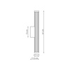 Kinkiet Vena 60 cm coffe LED CCT (LP-1010/1W-60 CF) - Light Prestige