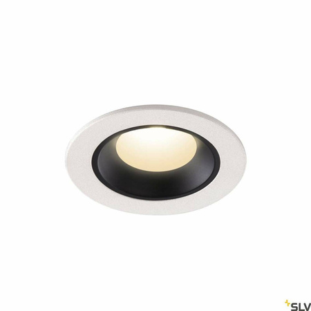 NUMINOS® XS, oprawa sufitowa wpuszczana biała/czarna 4000 K 20° (1005544) - SLV
