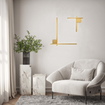 SCONCE LED LIGHT 13W 3000K ALUMINIUM-SILICON GOLD (23104 Zambelis) - Zambelis