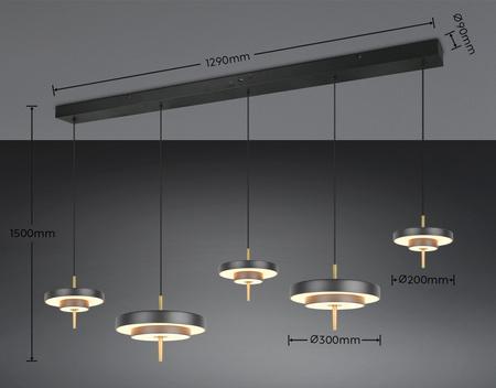 Kaskadowa lampa wisząca KEATON (340210580) - Trio