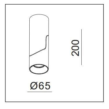 LED lampa ILAN DIM 1*8,9W White IP20 CRI80 3000K (03332W) - ZARlight