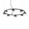 Lampa wisząca MINOR Czarny (MINOR_ROUND_SP8) - Ideal Lux