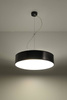 Lampa wisząca ARENA 45 czarna (SL.0118) - Sollux