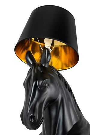 Lampa podłogowa KOŃ HORSE STAND M czarna - włókno szklane (JB001L) - King Home