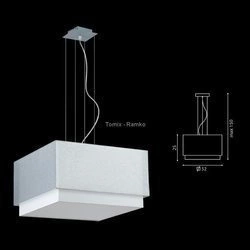 Żyrandol W-4 LASTRA srebro (66996 Ramko) - żyrandol