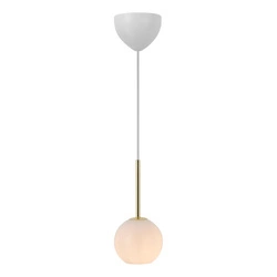 Lampa wisząca FRANCA Nordlux E14 40W Szkło Mosiądz