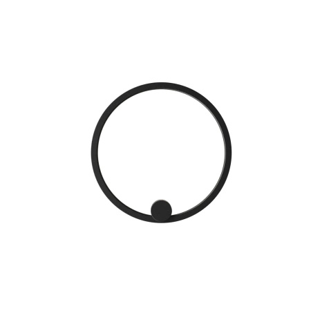 Kinkiet Ringa S 1xLED czarny  (WL0116-S-BK) - Yaskr